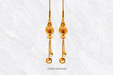 Needle Gold Thread Earrings | Sona Sansaar